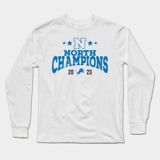 nfc north champions - detroit lions Long Sleeve T-Shirt